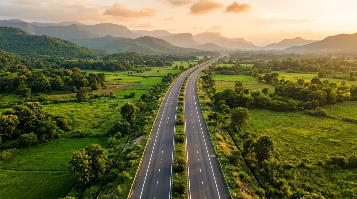 Expressway connecting VSR Rejoice to Bangalore