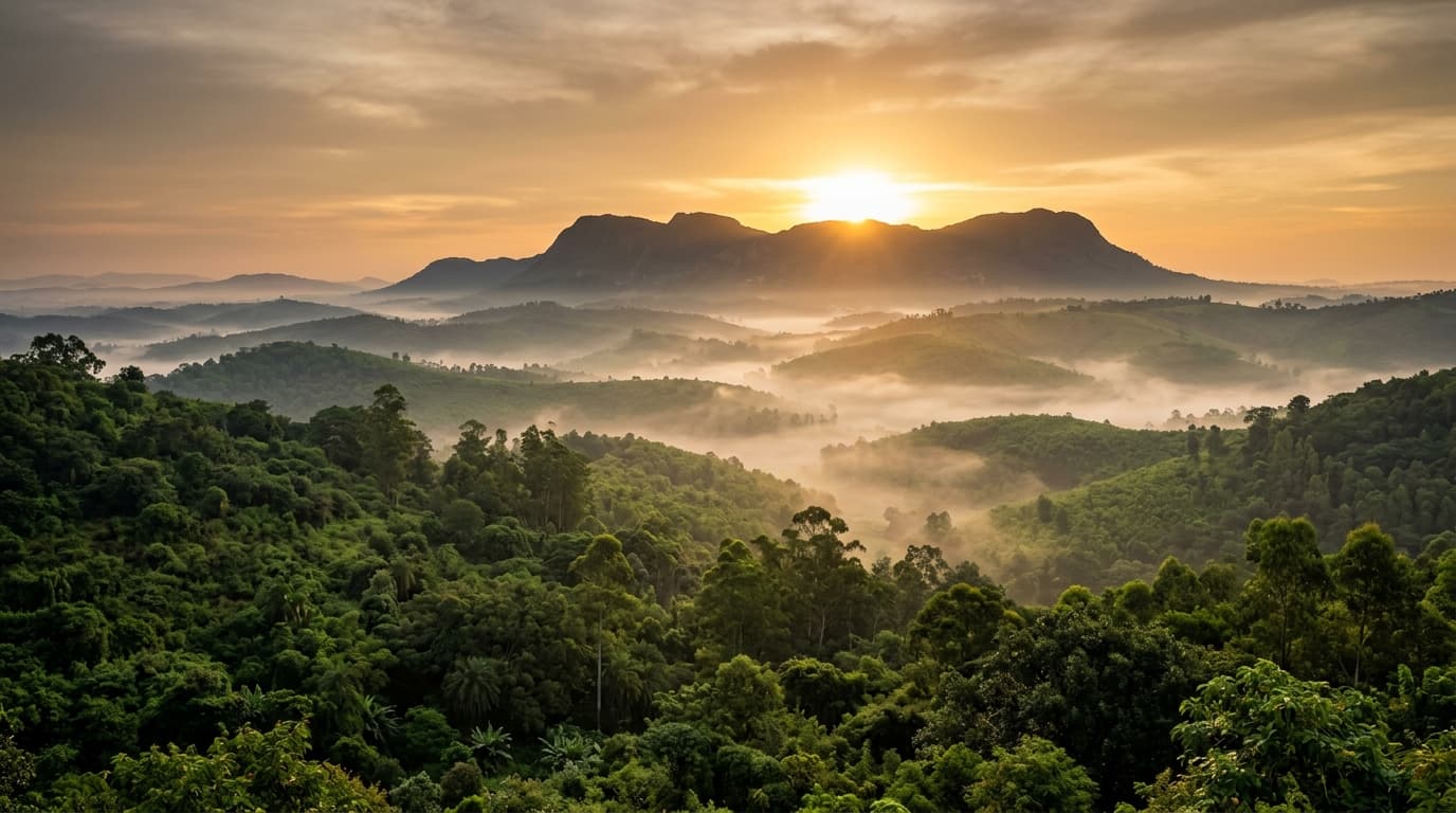 Panoramic view — Nandi Hills, North Bangalore